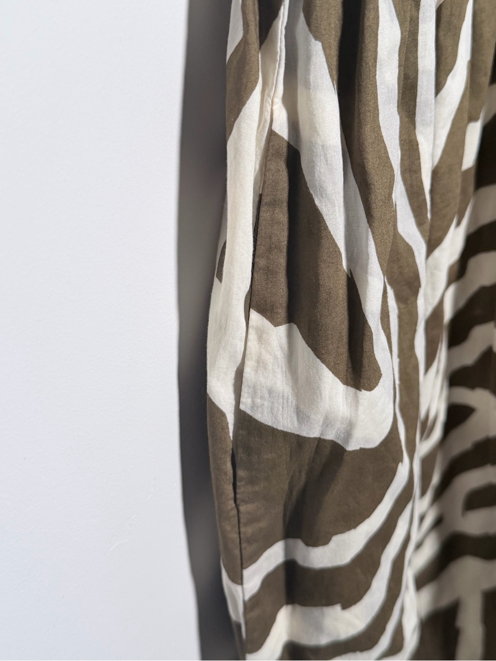 Rails Fatima Olive & Cream Zebra-Print Maxi Dress with Spaghetti Straps - Picture 8 of 14